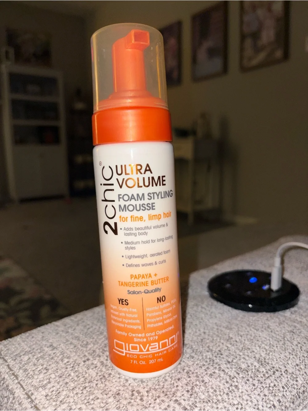 2chic Ultra Volume Foam Styling Mousse - Orange